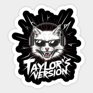 death metal taylors cat version Sticker